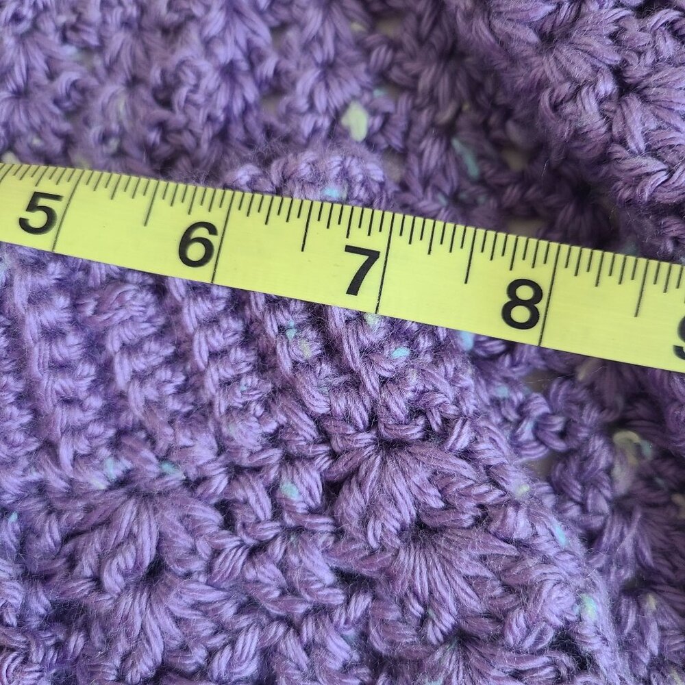 Crochet Baby Cardigan & Skirt Set Purple Size 18 months - 2T Handmade - Picture 10 of 11